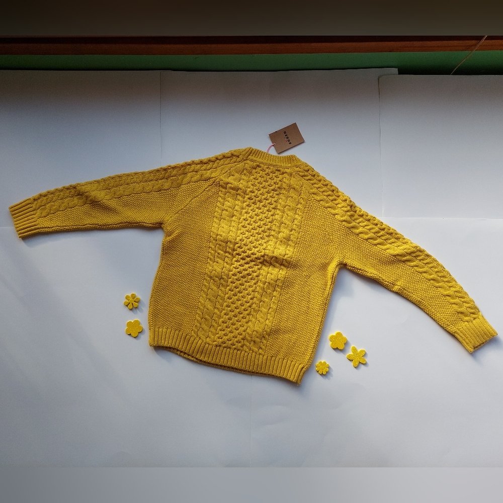 Nwt Mini Boden yellow sweater - Picture 11 of 16